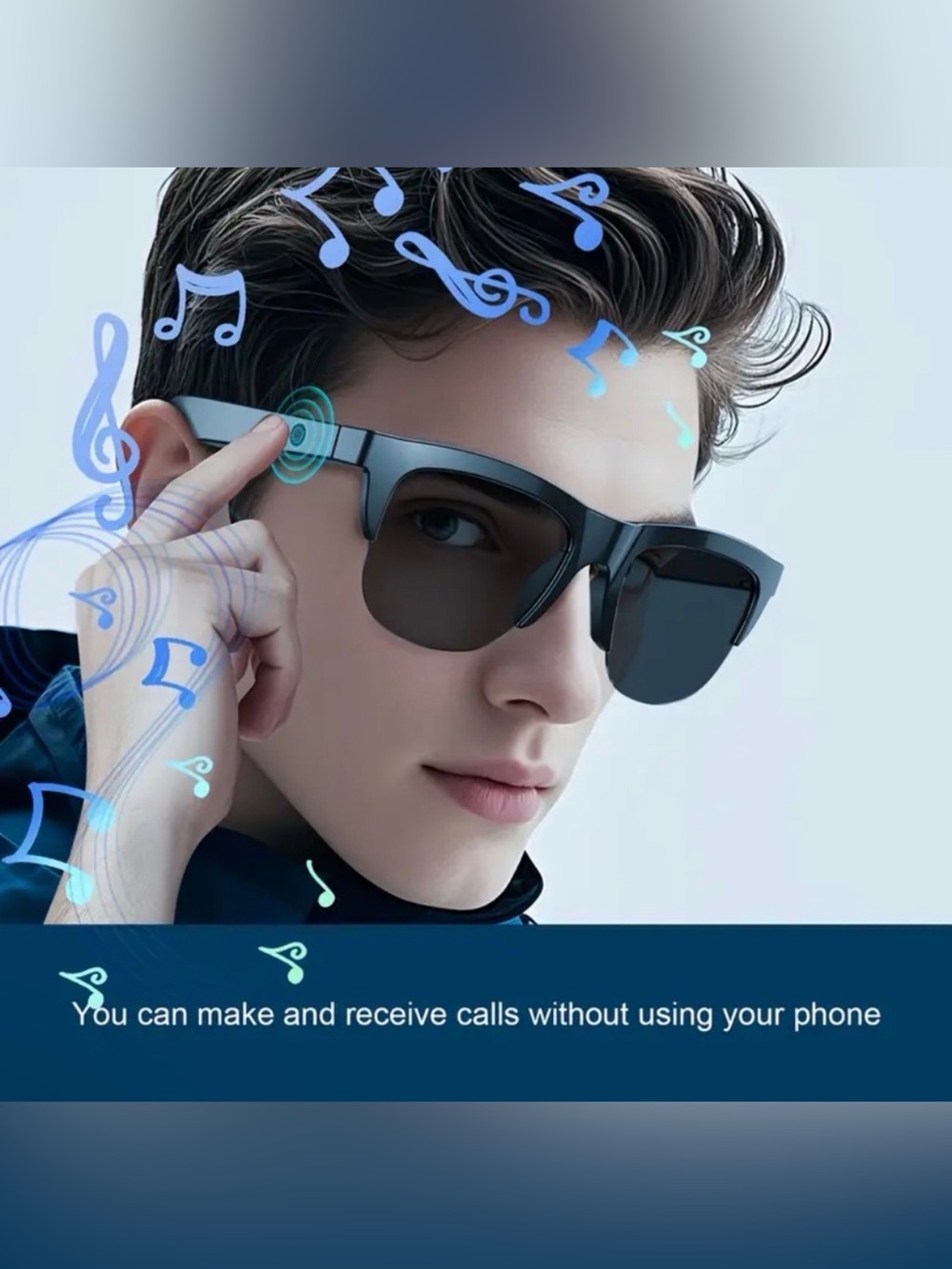 AI Wireless Bluetooth Smart Sunglasses Translating Connect to Phone - Picture 10 of 10